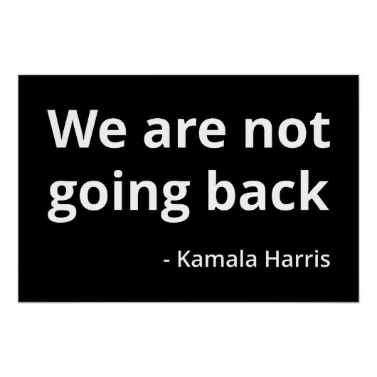Kamala Harris - We Go Back III ポスター (正面)