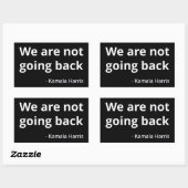 Kamala Harris - We Go Back III 長方形シール (シート)