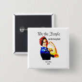 Kamala Harris "We the People" – 戻らない 缶バッジ (正面&裏面)