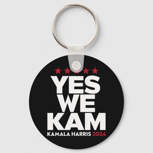 Kamala HarrisYesWe Kam for US President 2024 キーホルダー (正面)