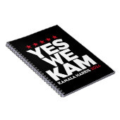 Kamala HarrisYesWe Kam for US President 2024 ノートブック (右側)