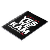 Kamala HarrisYesWe Kam for US President 2024 ノートブック (左側)