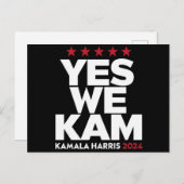 Kamala HarrisYesWe Kam for US President 2024 ポストカード (正面/裏面)