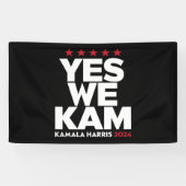 Kamala HarrisYesWe Kam for US President 2024 横断幕 (横)