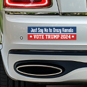 Kamala Pro Donald Trump 2024熱狂するにNoと答える バンパーステッカー