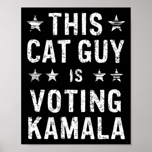 Kamala Vote Blue 2024社長Harris Demのガイ ポスター (正面)