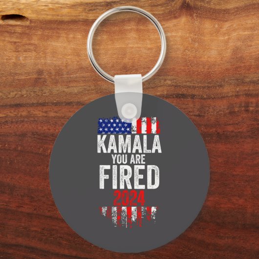 Kamala You're Fired Funny Anti Kamala Harris Elect キーホルダー (正面)