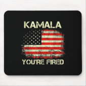 Kamala You're Fired Funny Anti Kamala Harris Elect マウスパッド (正面)
