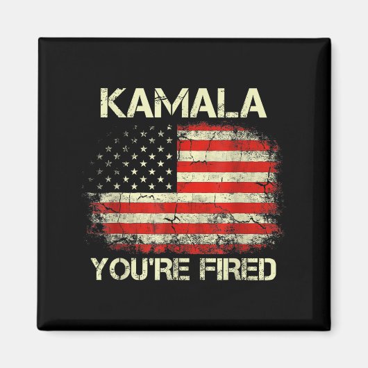 Kamala You're Fired Funny Anti Kamala Harris Elect マグネット (正面)