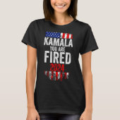 Kamala You're Fired Funny Anti Kamala Harris Elect Tシャツ (正面)