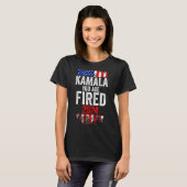 Kamala You're Fired Funny Anti Kamala Harris Elect Tシャツ (正面フル)