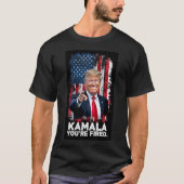Kamala You'Re Fired 	 Get Over It Trump Tシャツ (正面)