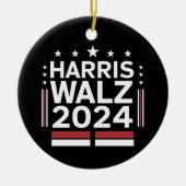 KamalaHarris TimWaltz 2024 セラミックオーナメント (正面)