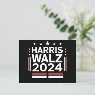 KamalaHarris TimWaltz 2024 ポストカード