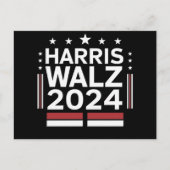KamalaHarris TimWaltz 2024 ポストカード (正面)