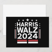 KamalaHarris TimWaltz 2024  招待状 (正面/裏面)