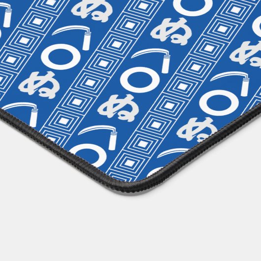 Kamawanu Edo-Style Graphic Pattern デスクマット (コーナー)