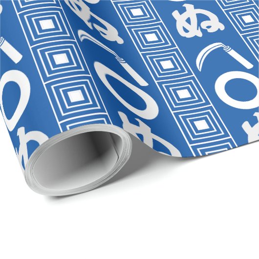 Kamawanu Edo-Style Graphic Pattern ラッピングペーパー (ロールコーナー)