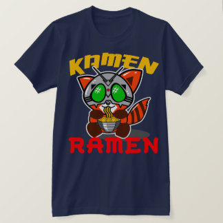 KAMENのラーメンのレッサーパンダのティー Tシャツ
