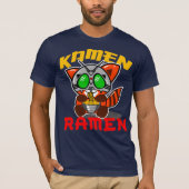 KAMENのラーメンのレッサーパンダのティー Tシャツ (正面)
