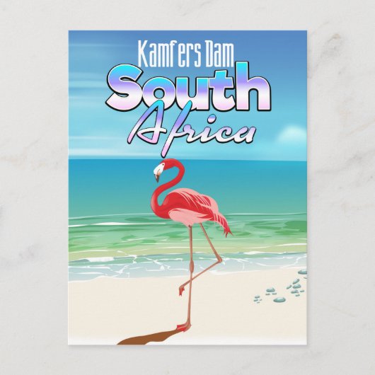 Kamfers Dam South African旅行ポスター ポストカード (正面)