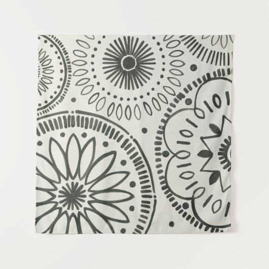 Kamiの抽象的なパターン タペストリー (正面(横))