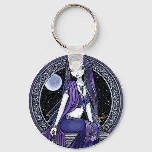 "Kami"の紫色の月のサリーの妖精Keychain キーホルダー