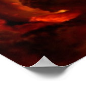 Kaminfeuer,Heizkamin, ポスター (角)