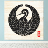 KAMON (家紋)小林キャンバスプリント キャンバスプリント (インサイチュ (ウッドフロア))