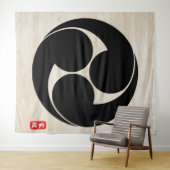 KAMON (家紋)山本帆布プリント タペストリー (インサイチュ(横))