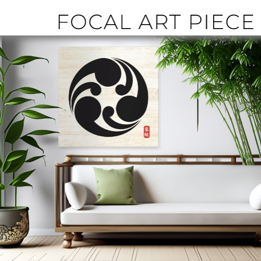 KAMON (家紋)杉原帆布プリント キャンバスプリント