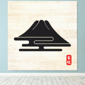 KAMON (家紋)青木キャンバスプリント キャンバスプリント (インサイチュ (ウッドフロア))