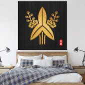 KAMON FUKUSHIMA家紋キャンバス キャンバスプリント (インサイチュ (寝室))