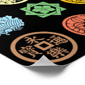 kamon pattern3 ポスター (角)