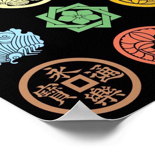 kamon pattern3 ポスター (角)