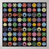 kamon pattern3 ポスター (正面)