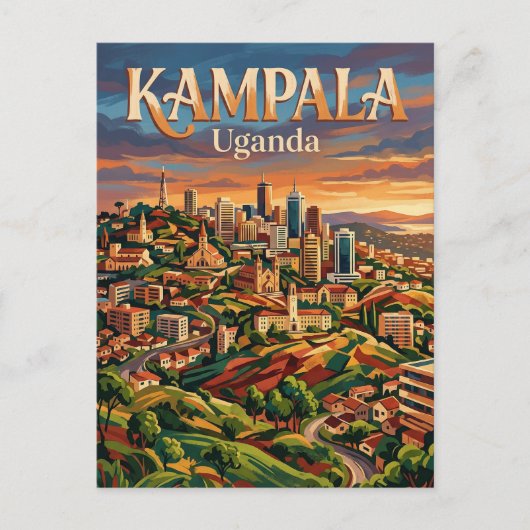 Kampala Seven Hills Uganda ポストカード (正面)