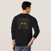 Kampsの長い袖の仕事のワイシャツ Tシャツ (裏面フル)