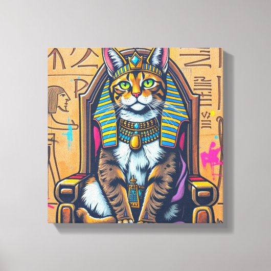 KANAANI CAT-PHARAOH 2 キャンバスプリント (正面)