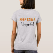 Kanab保 Ungeted Women's T-Shirt in gray Tシャツ (裏面)