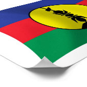 Kanak People Flag Poster Print ポスター (角)