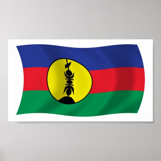 Kanak People Flag Poster Print ポスター (正面)