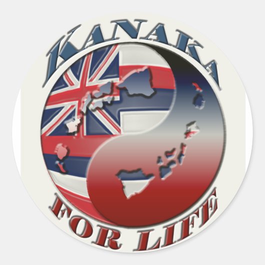 Kanaka For Lifeシール ラウンドシール (正面)