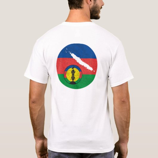 Kanaky Nouvelle-Calédonie, drapeau kanak Tシャツ (裏面)
