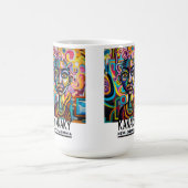 Kanaky street art, Nouvelle-Calédonie, art urbain  コーヒーマグカップ (中央)