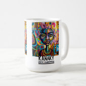 Kanaky street art, Nouvelle-Calédonie, art urbain  コーヒーマグカップ (正面右)