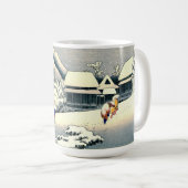 Kanbaraの場所のTokaidoの道1833年 コーヒーマグカップ (正面右)