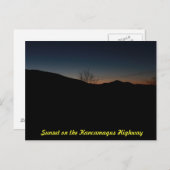 Kancamagus Highwayの夕日 ポストカード (正面/裏面)