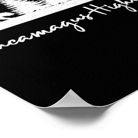 Kancamagus Highway New Hampshire Rustic Bear Wildl ポスター (角)