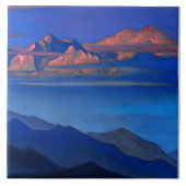 “Kanchenjunga” by Nicholas Roerick タイル (正面)